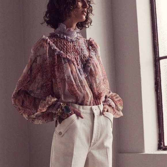 ZIMMERMANN Botanica Smocked-Yoke Blouse - Picture 13 of 13